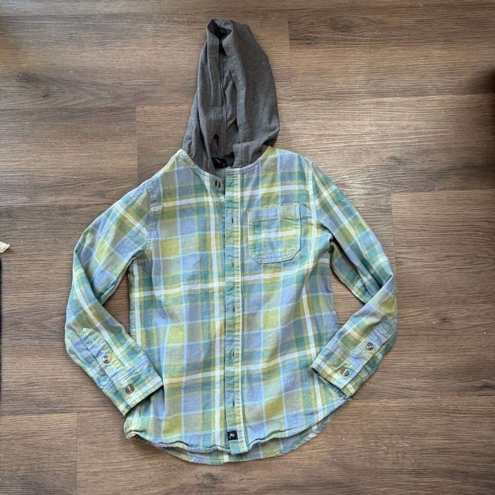 art class Plaid Button Down Shirt‎ in Green and Gray